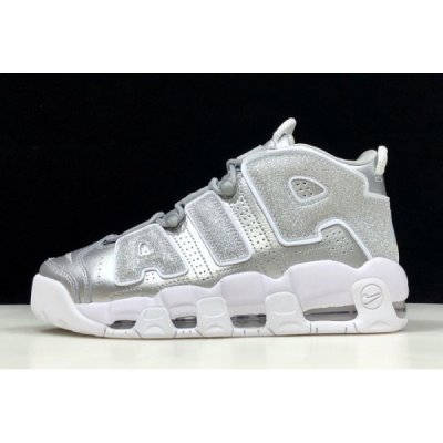 Nike Air More Uptempo Metal Gümüş Spor Ayakkabı Türkiye - NZH799IS